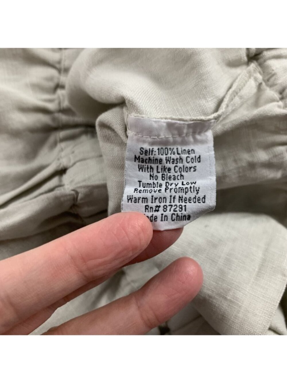 Johnny Was Flax Linen Pull On Jogger Pant M - Picture 4 of 7